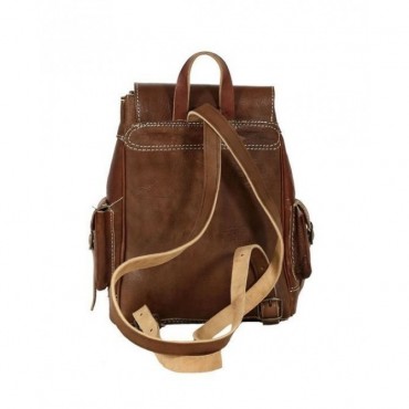 Handmade Genuine Leather Satchel Brown