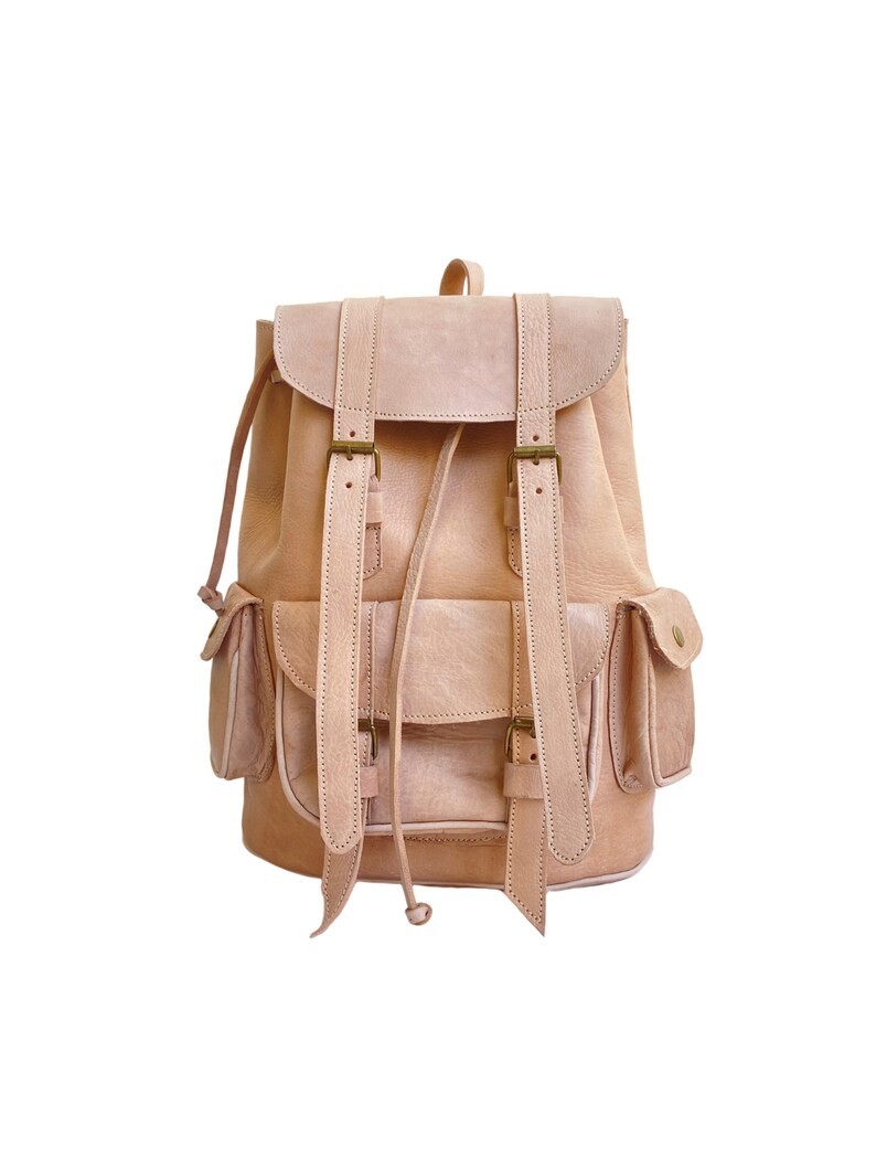 Stylish genuine leather backpack: Your premium style companion