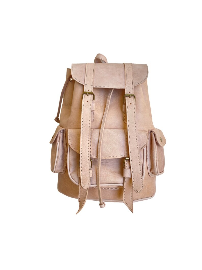 Stylish genuine leather backpack: Your premium style companion