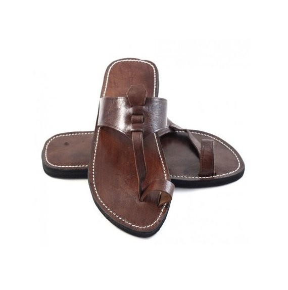High-end handmade genuine leather sandal