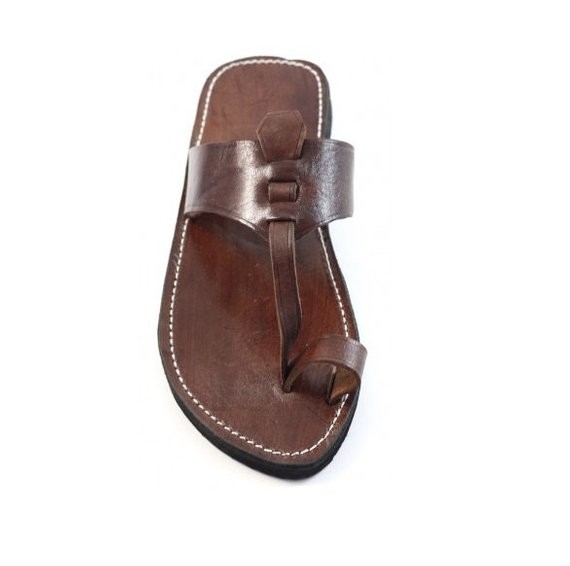 High-end handmade genuine leather sandal