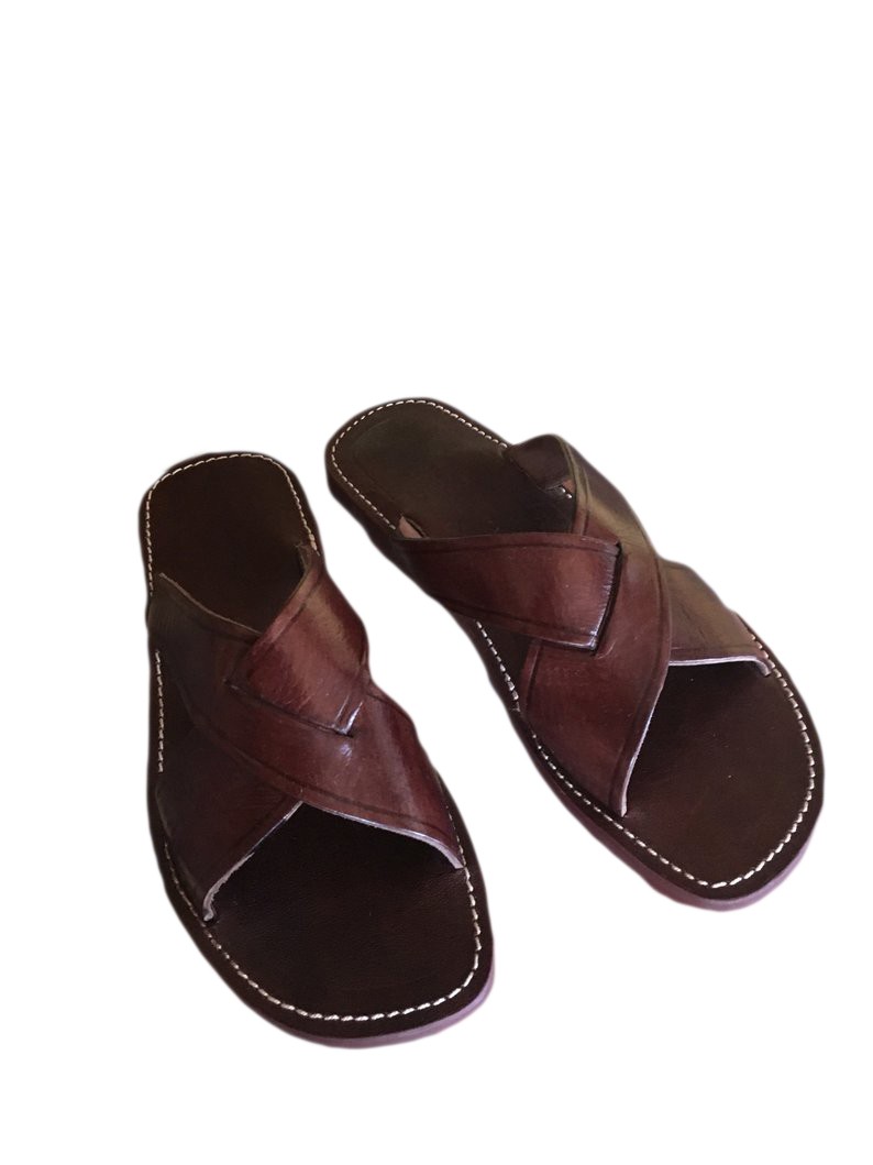 Fashion man sandal genuine leather