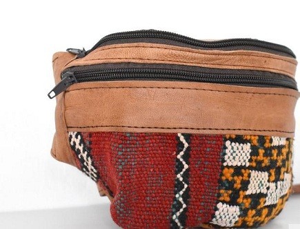 Artisanats Maroc ceinture en cuir véritable fait main