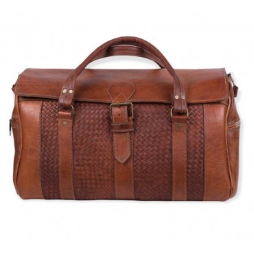 High quality leather travel bag