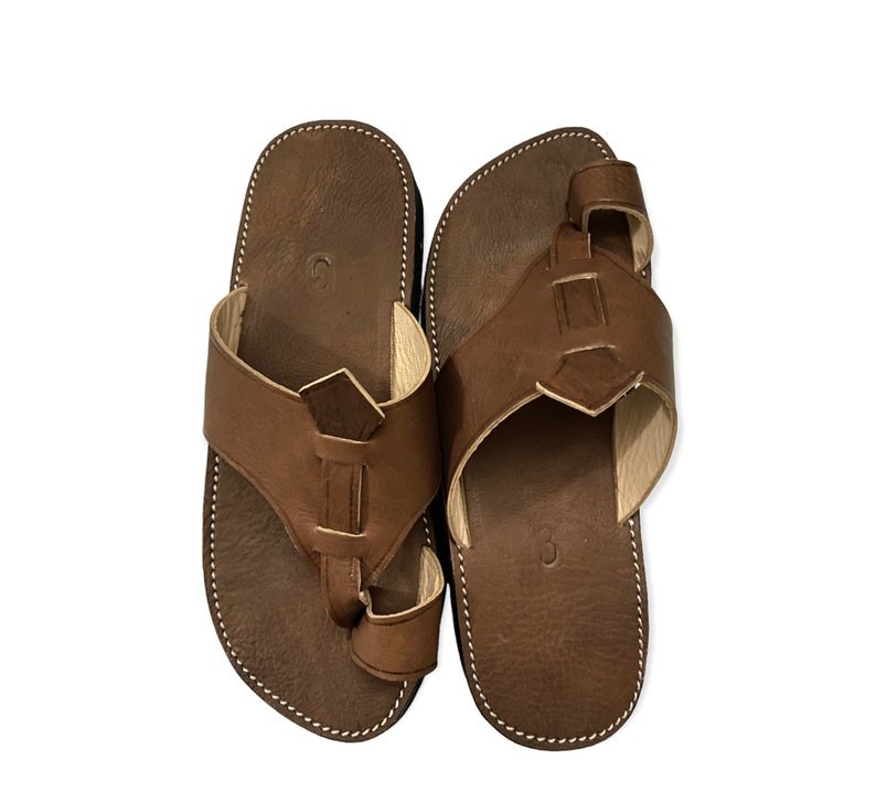 sandal in real leather 100% handmade