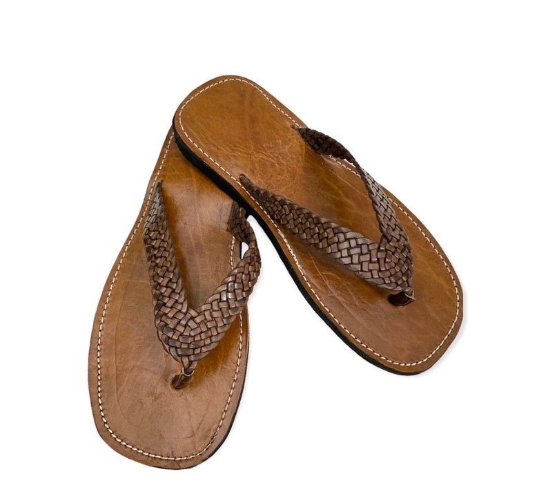 Sandal in real leather 100% handmade
