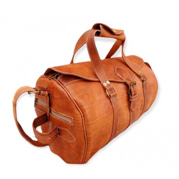 Handmade genuine leather travel bag