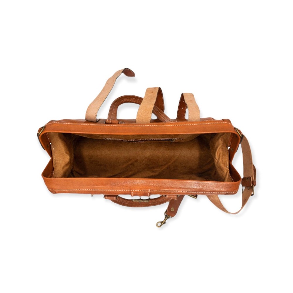 Big Mouth Leather Tool Bag